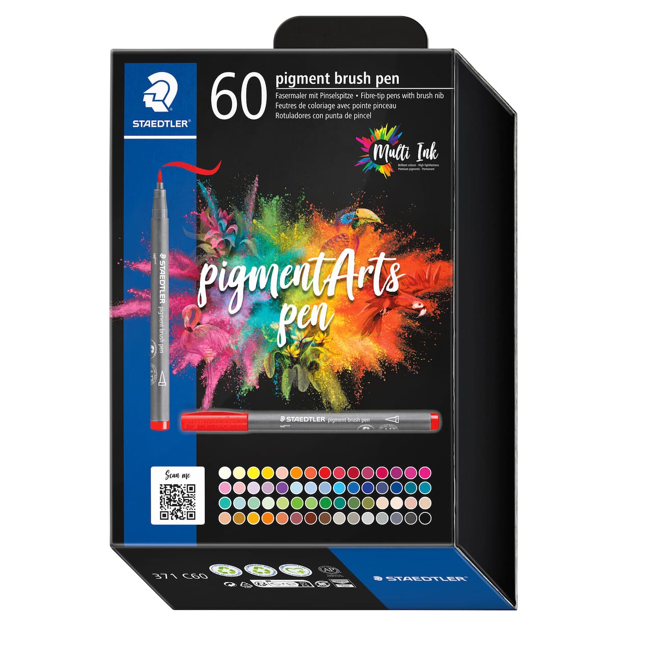 STAEDTLER® Pigments Arts 60 Colour Brush Pen Set